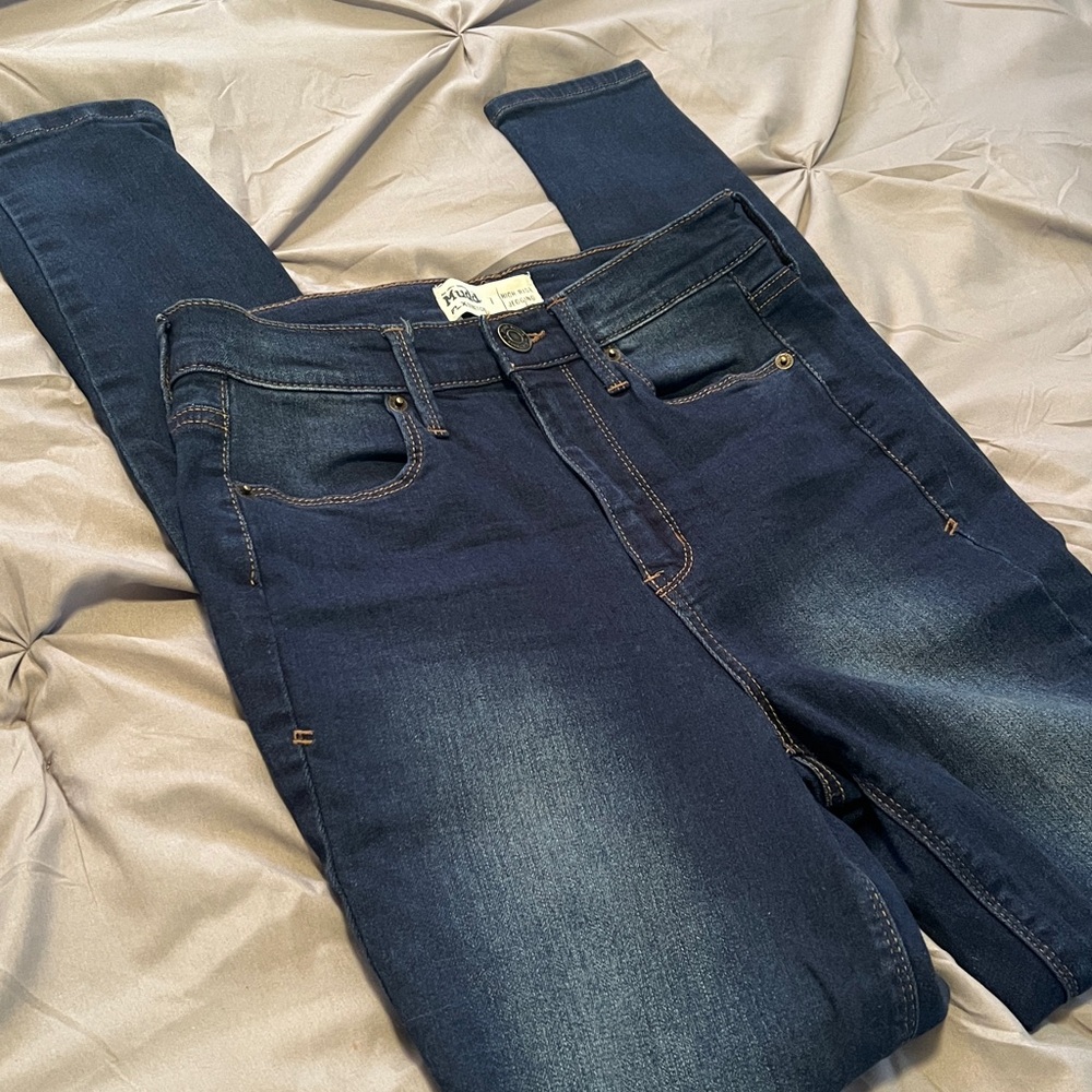 Mudd Blue Denim High Rise Jeggings Jeans - Picture 8 of 13